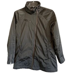 Athleta Moto Primaloft Insulated Coat/Jacket Olive Green